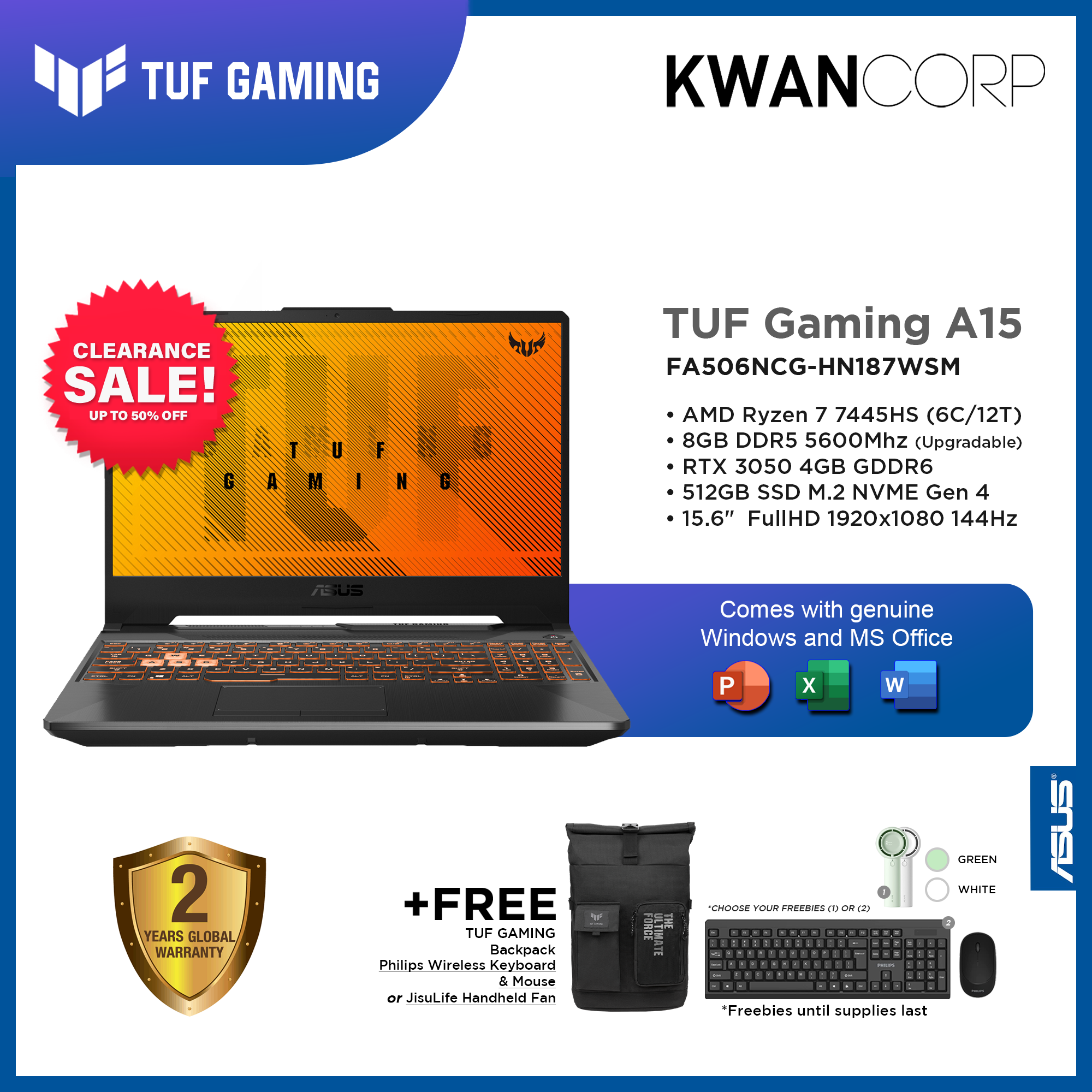 Asus TUF Gaming A15 FA506NCG-HN187WSM