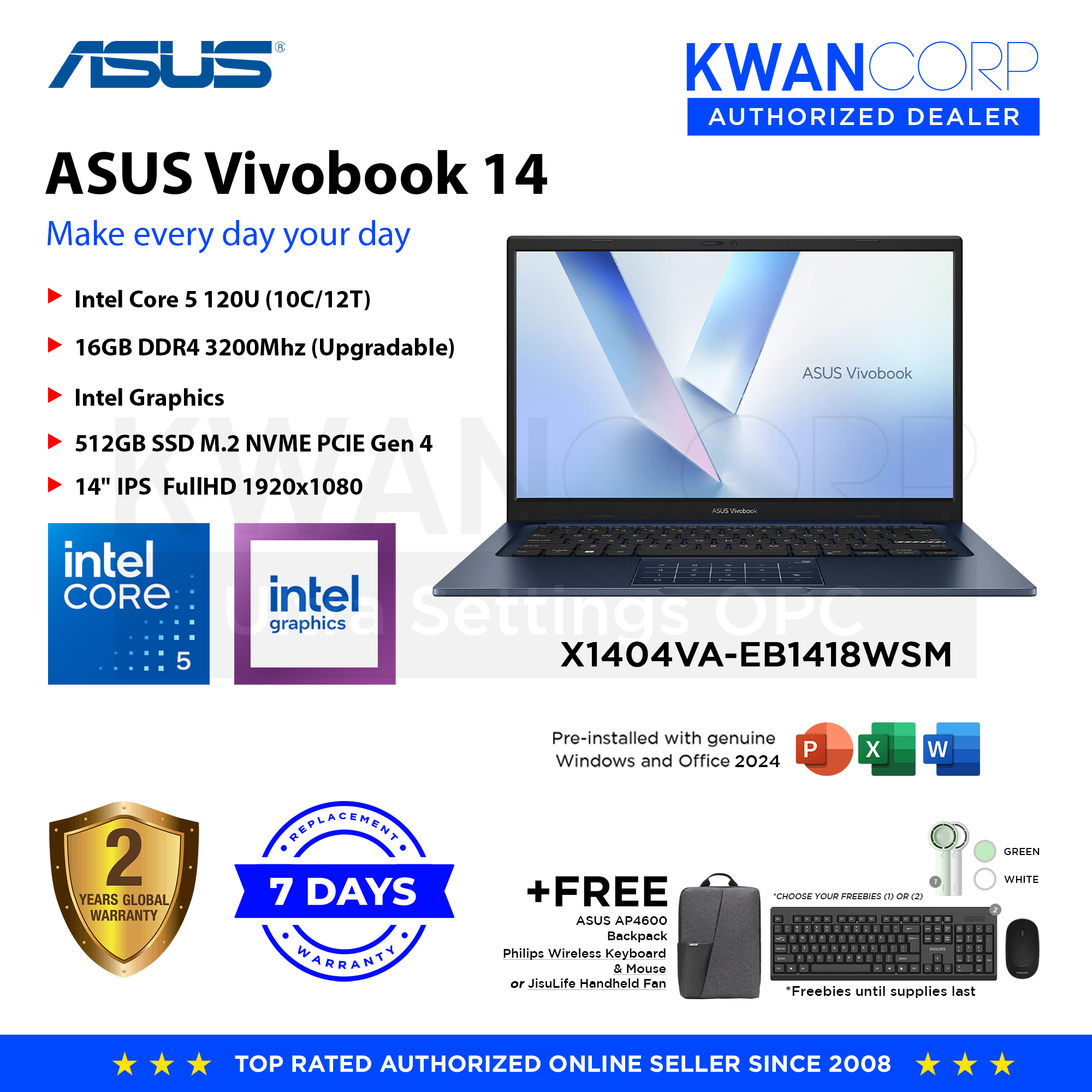 Asus Vivobook 14 X1404VA-EB1418WSM