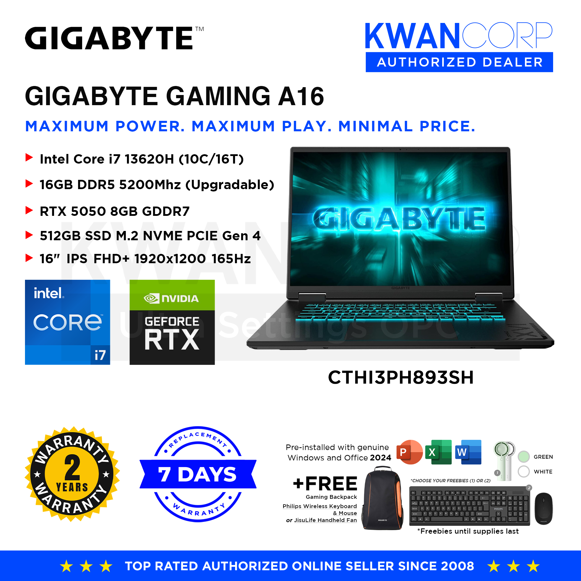 Gigabyte Gaming A16 CTHI3PH893SH