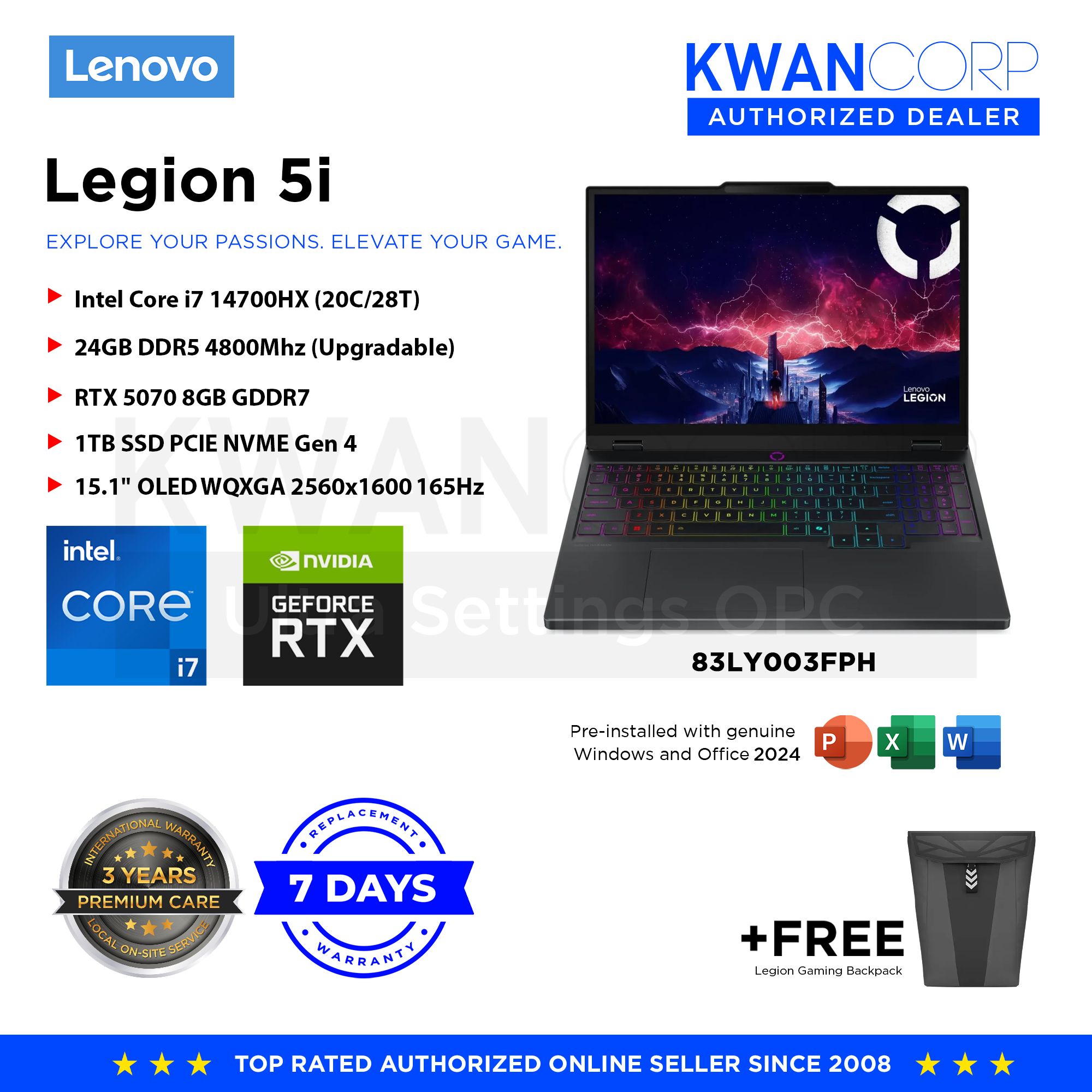 Lenovo Legion 5i 83LY003FPH